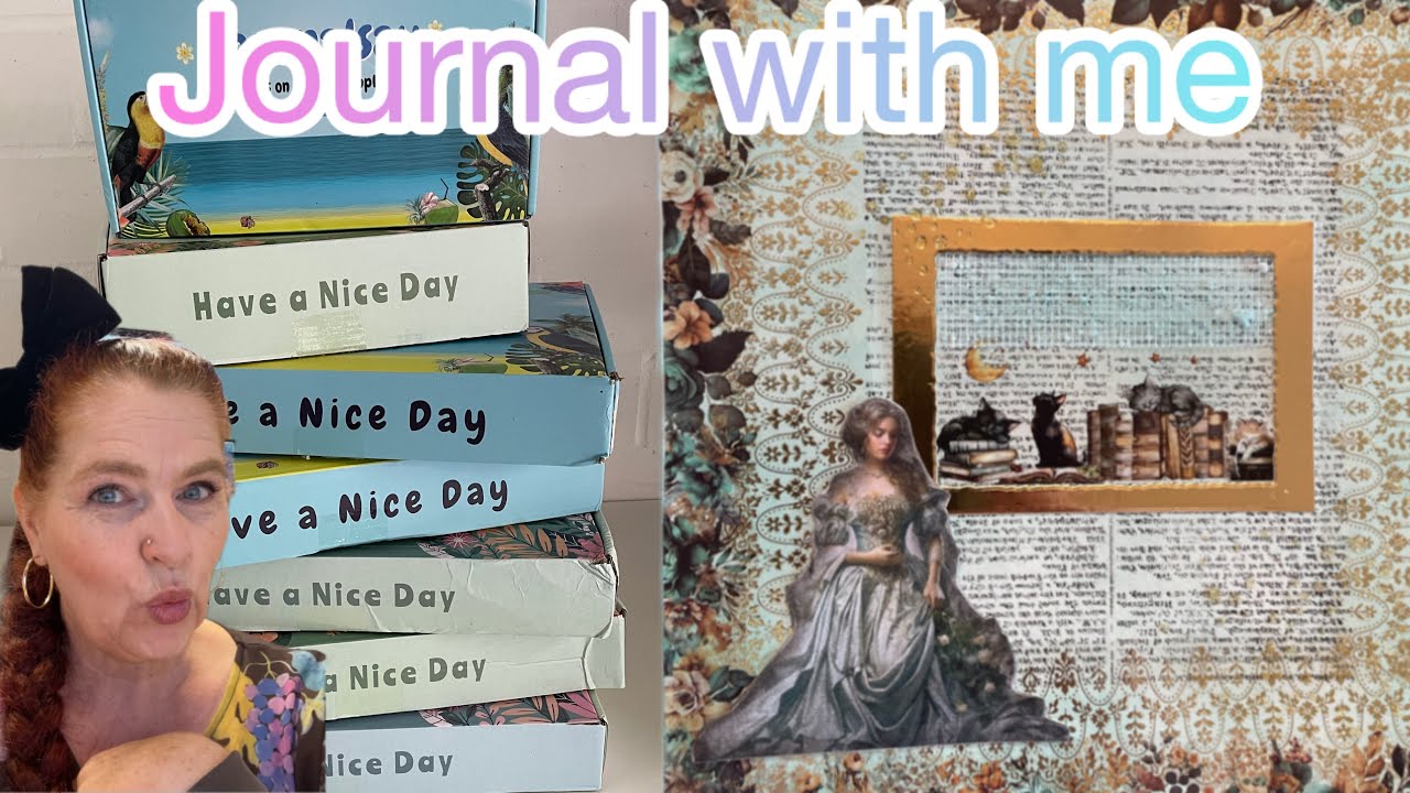 Journal with me ❤️ Seite im Journal 🤩 mit Action, Journalsay und Co💕 Stempel🤪Stencils 💕 Washi💕