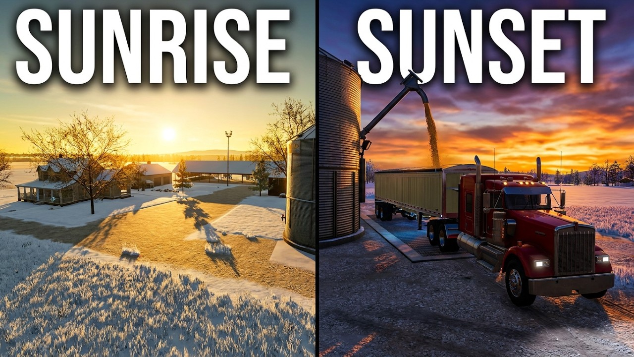 FS22 Bloomfield Farm Ep # 190: Sun Rise to Sun Set Winter '25