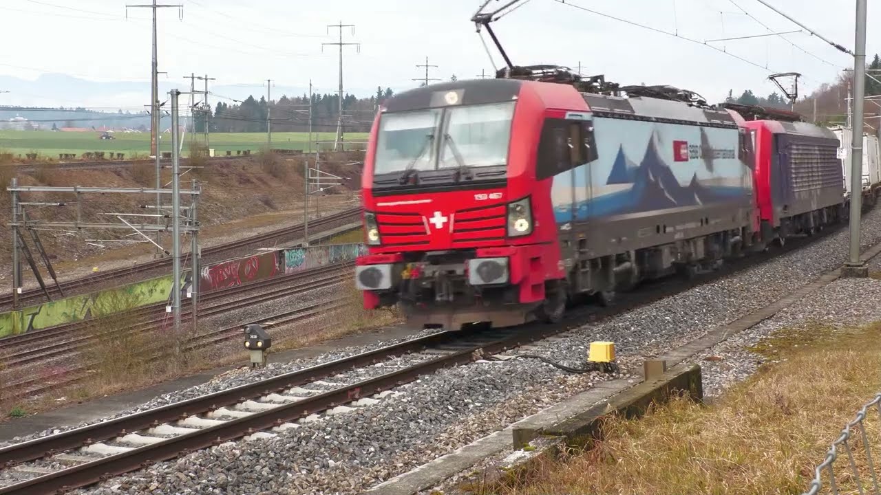 Trafic ferroviaire à Mattstetten