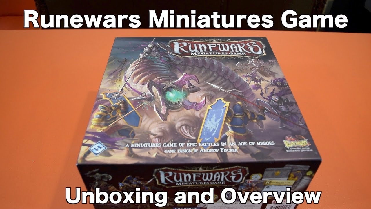 Runewars Miniatures Game Unboxing/Overview