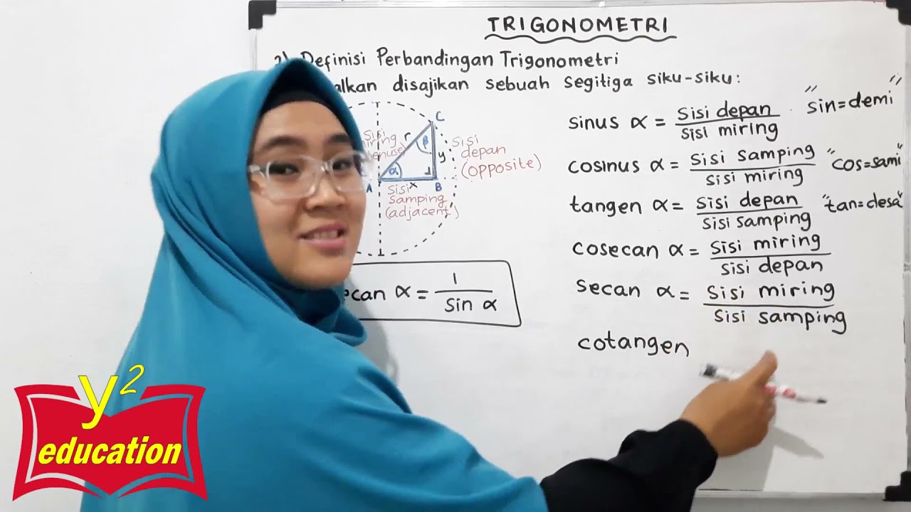 Trigonometri #Part 3 // Definisi Sinus Cosinus Tangen Cosecan Secan Cotangen // Soal Sudut Elevasi