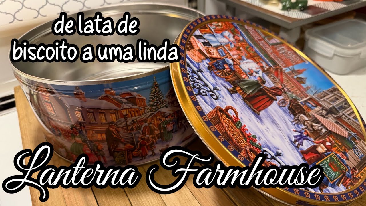 DE LATA DE BISCOITO A UMA LINDA LANTERNA FARMHOUSE! 