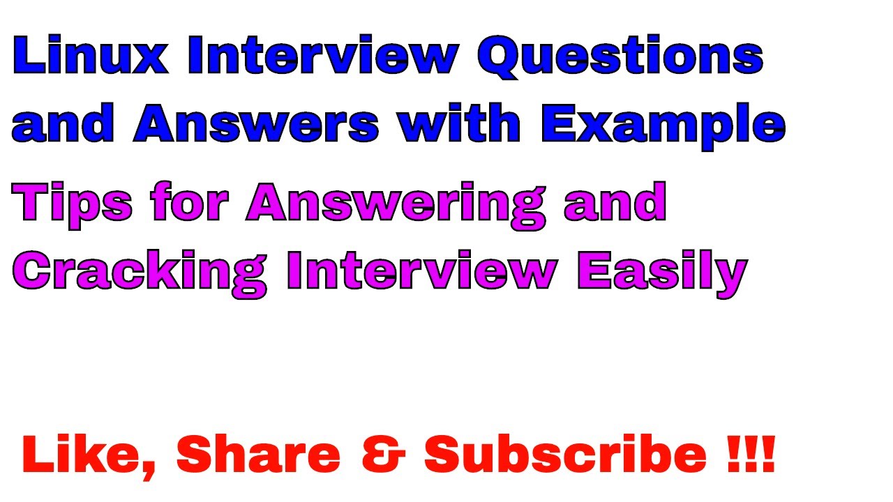 Linux Interview Questions And Answers | Linux Administration Tutorial | Linux Training | ServerGyan