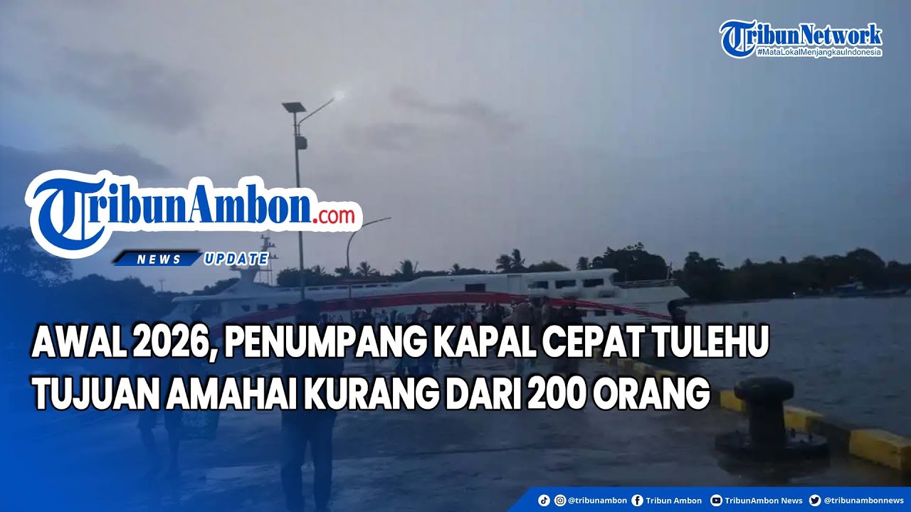 Awal 2026, Penumpang Kapal Cepat Tulehu  - Amahai Kurang dari 200 Orang