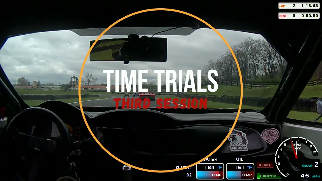 NASA Summit Point Spring Rumble - Time Trials damp session. (With spin!)