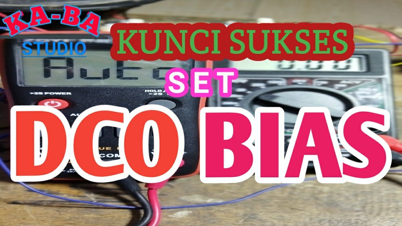 cara set dco dan bias pada power amplifier