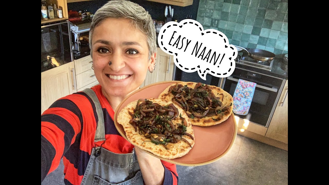How to make naan at home | Naan in a pan | Easy Naan recipe | Best Naan recipe | Food with Chetna