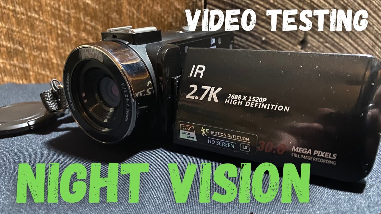 Video Camera Full HD 1080P IR Night Vision and Video Test