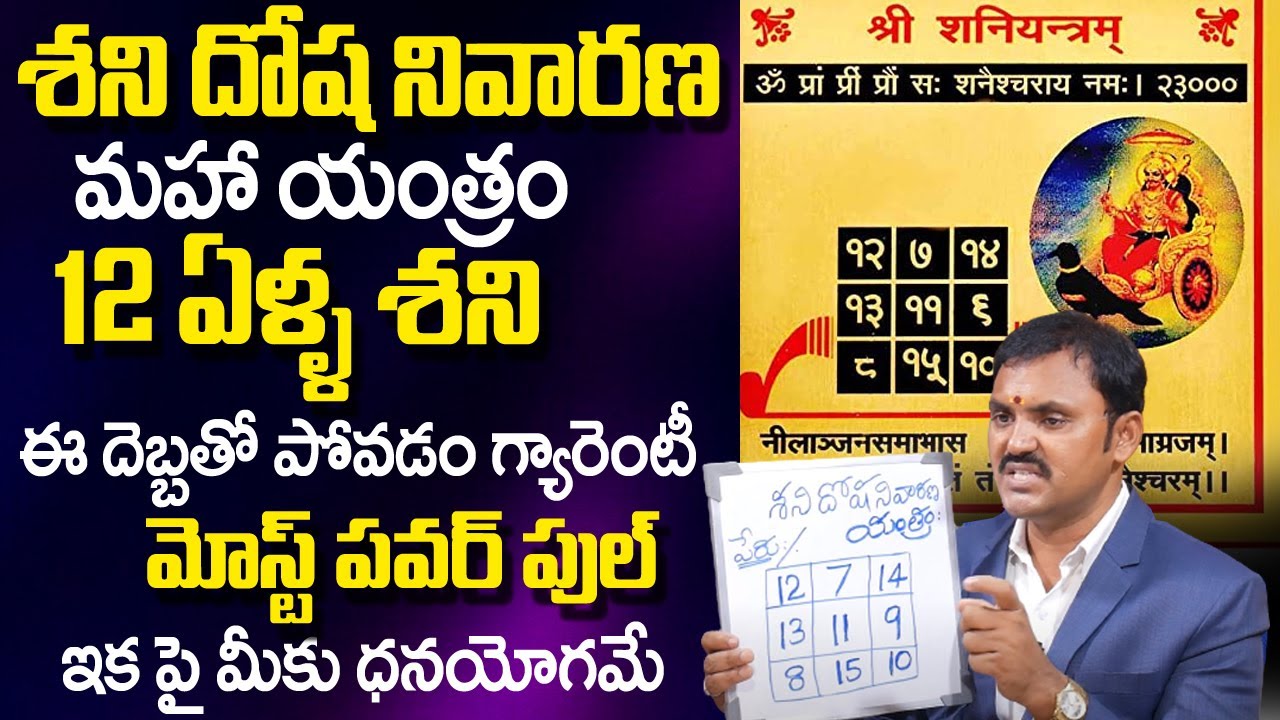 Shani Dosha Nivarana | Shani Dev Yantram | Shani Dosha Remedies | Shani Dev Mantra | WISHWAMKSEN