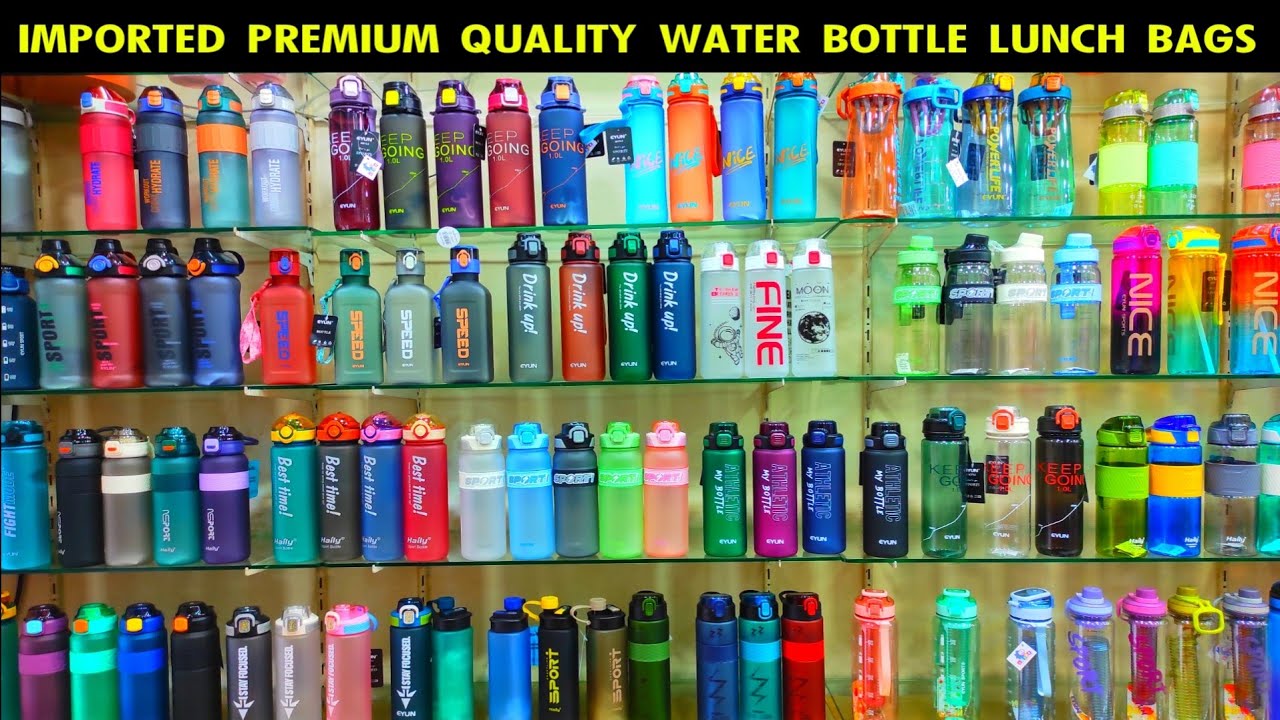 Imported Premium Quality Water Bottles, Lunch Bags, School Bags, Sowcarpet Wholesale Bater Bottles