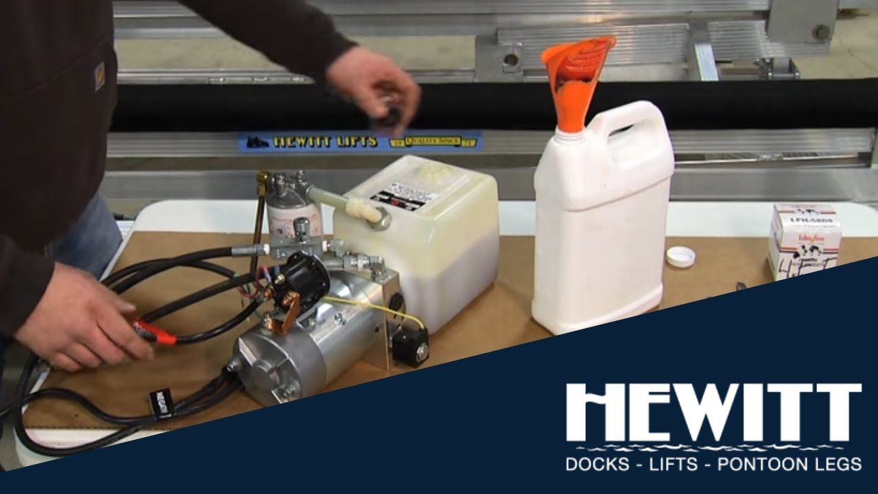 Changing the Oil in a Hewitt Hydraulic Lift Pump