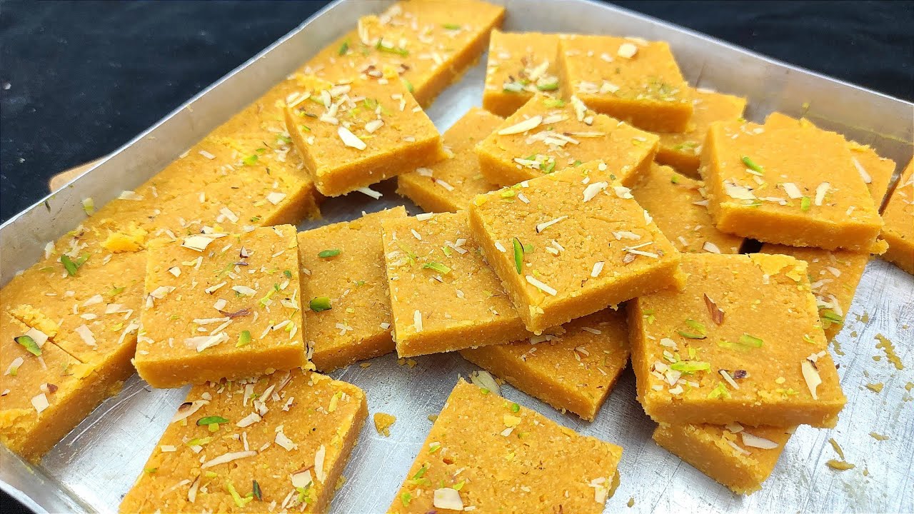 आधा कप सूजी से 1 किलो बर्फी - Besan Suji ki Special Barfi