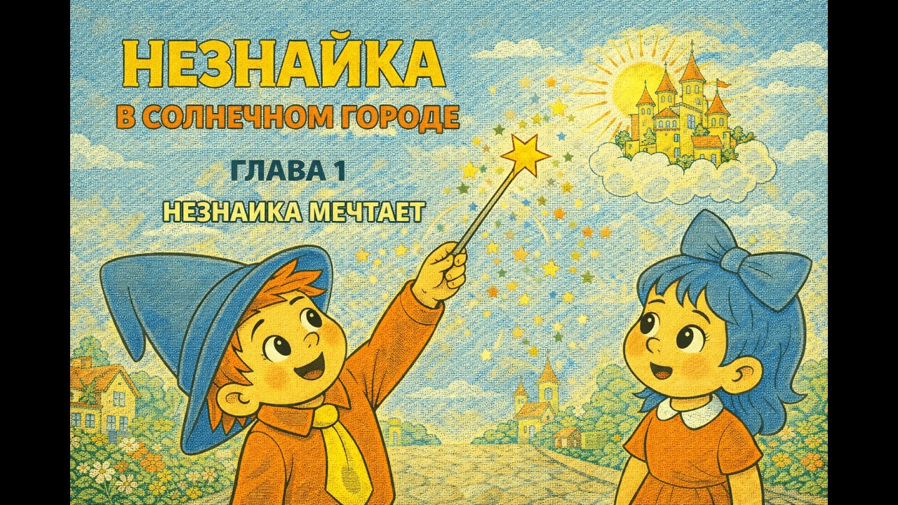 Незнайка в Солнечном городе. Глава 1 - Незнайка мечтает.