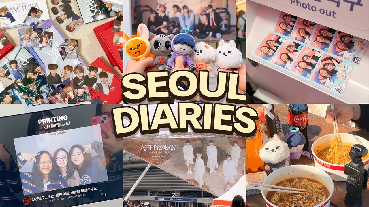 moa diary: in seoul 🇰🇷 (fall edition 🍁) · txt's act: promise encore and experiencing comeback day! 🪽