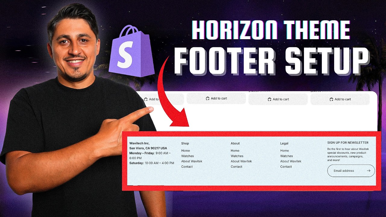 Shopify Horizon Theme: How to Set Up & Customize the Footer (2026 Tutorial)
