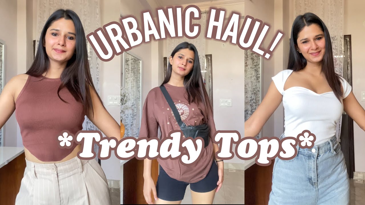 Trendy URBANIC Tops Haul! *HUGE* Urbanic Haul! #urbanic #urbanichaul #urbanictops #trendytops #brown