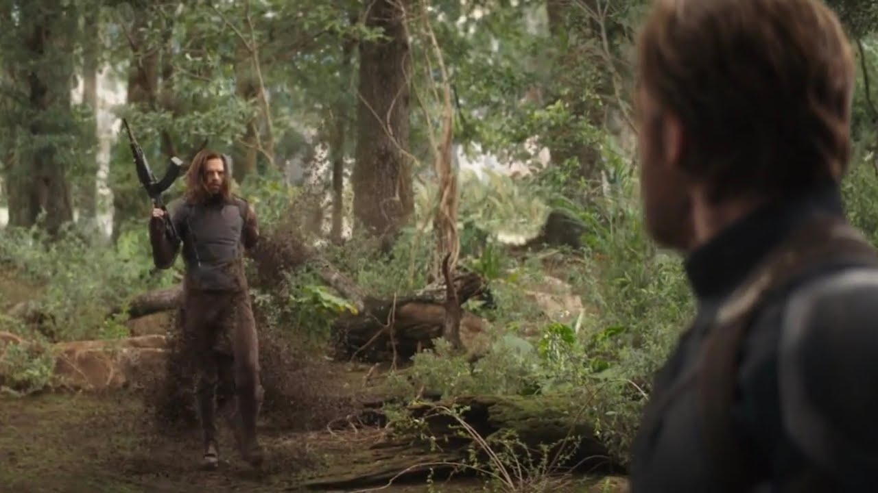 Avengers: Infinity War - Bucky / Winter Soldier turns into dust - Sebastian Stan