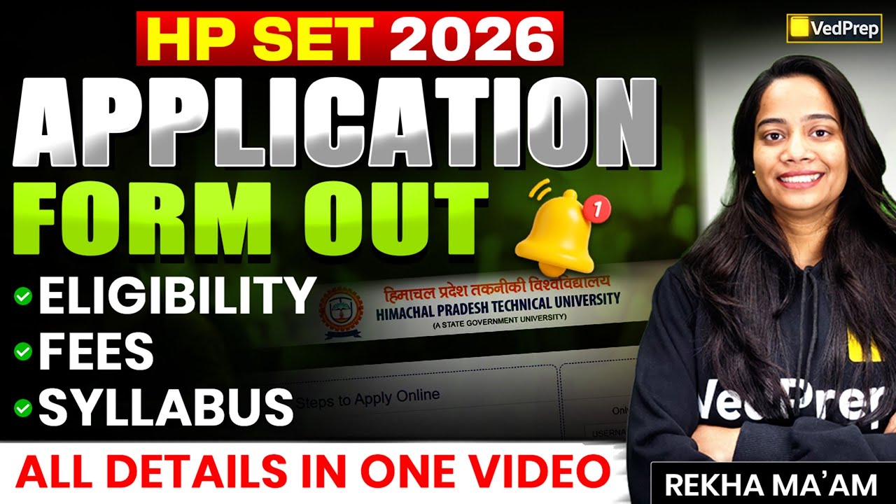 HP SET 2026 Application Form Out | Eligibility, Fees, Syllabus & Exam Date | Vedprep Biology Academy