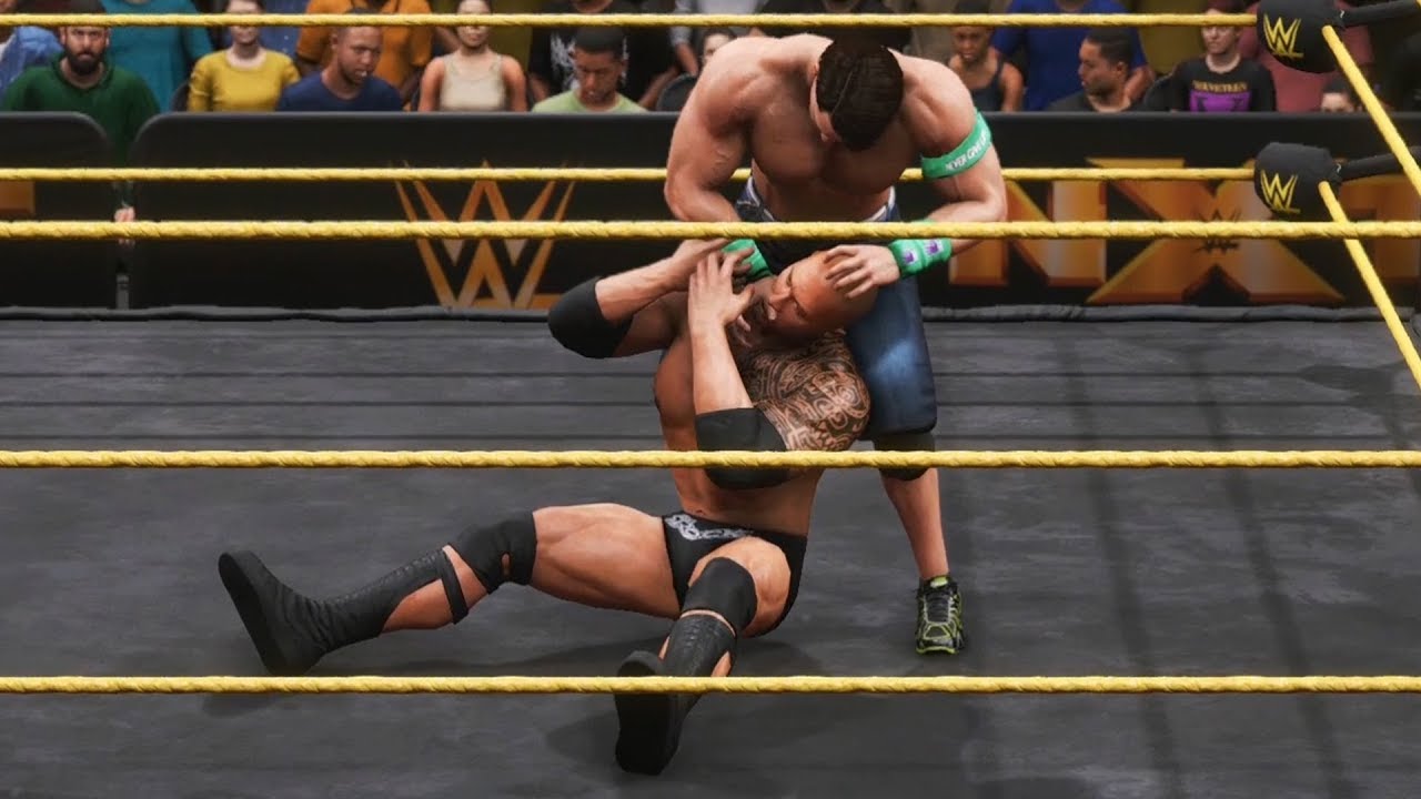 WWE 2K20 - The Rock vs John Cena - Gameplay (PS4 HD) [1080p60FPS]