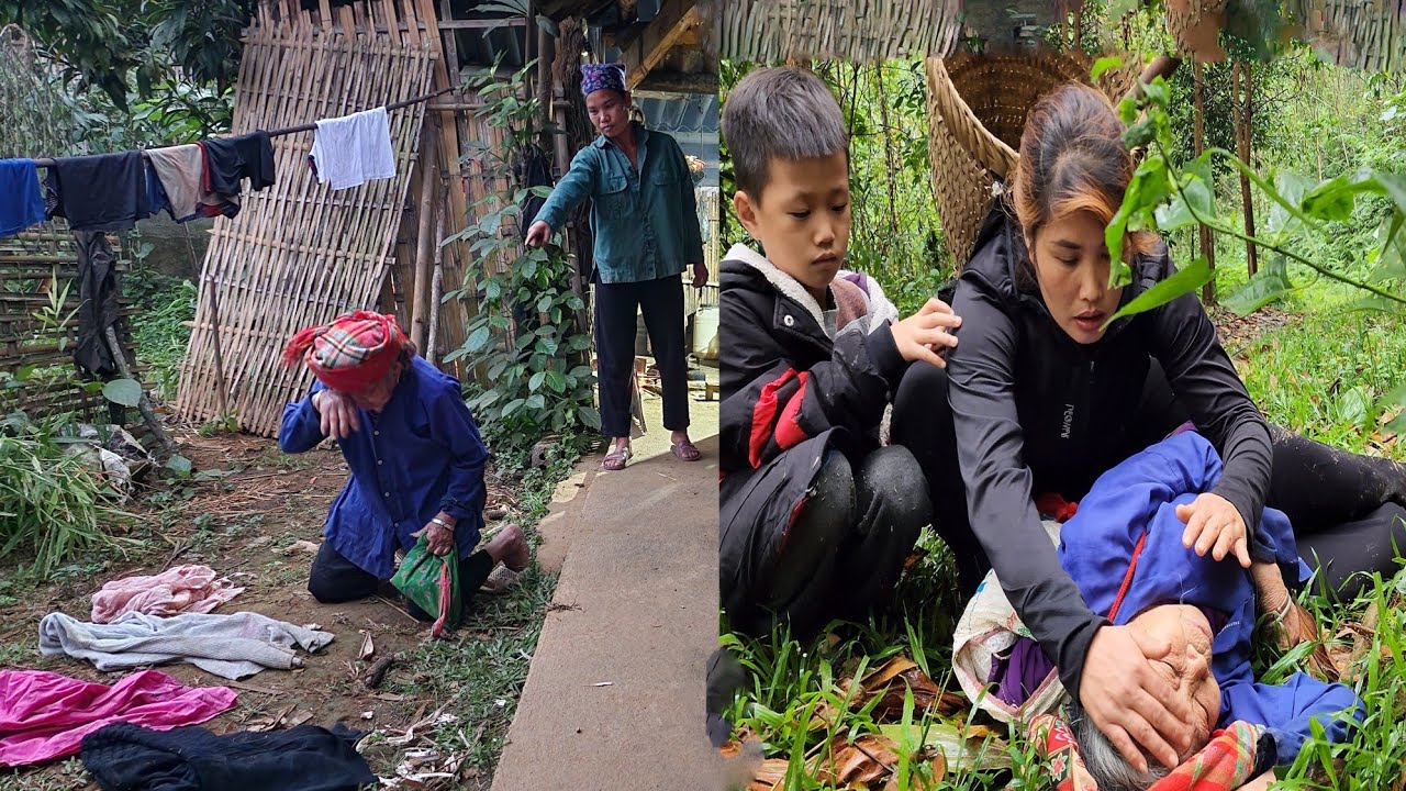 Full video, rescue and care, the old woman was kicked out of the house by her cruel daughter-in-law