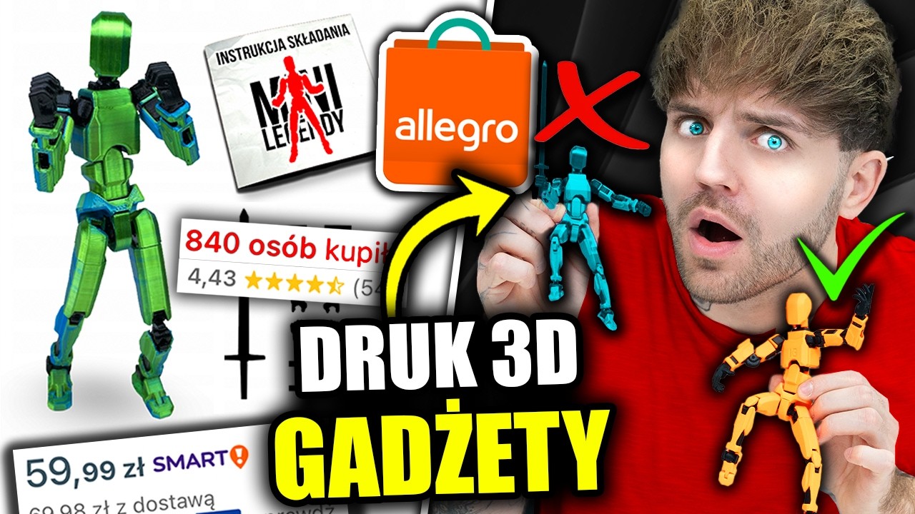 Oceniam GADŻETY Z DRUKARKI 3D z Allegro! *ile można zarobić?*