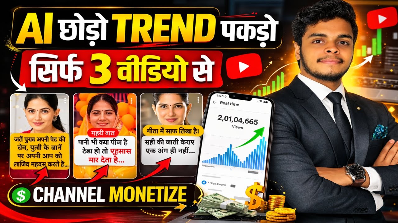 New Viral Channel Idea 🔥 | पहले ही दिन से Shorts viral 🥳 | How to create viral shorts 