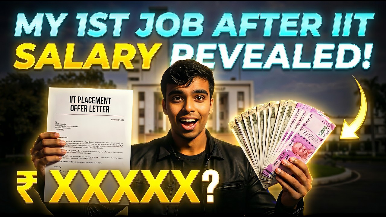 My 1st Job After IIT 😱🔥 My IIT Placement Offer Letter EXPOSED (Salary After IIT)