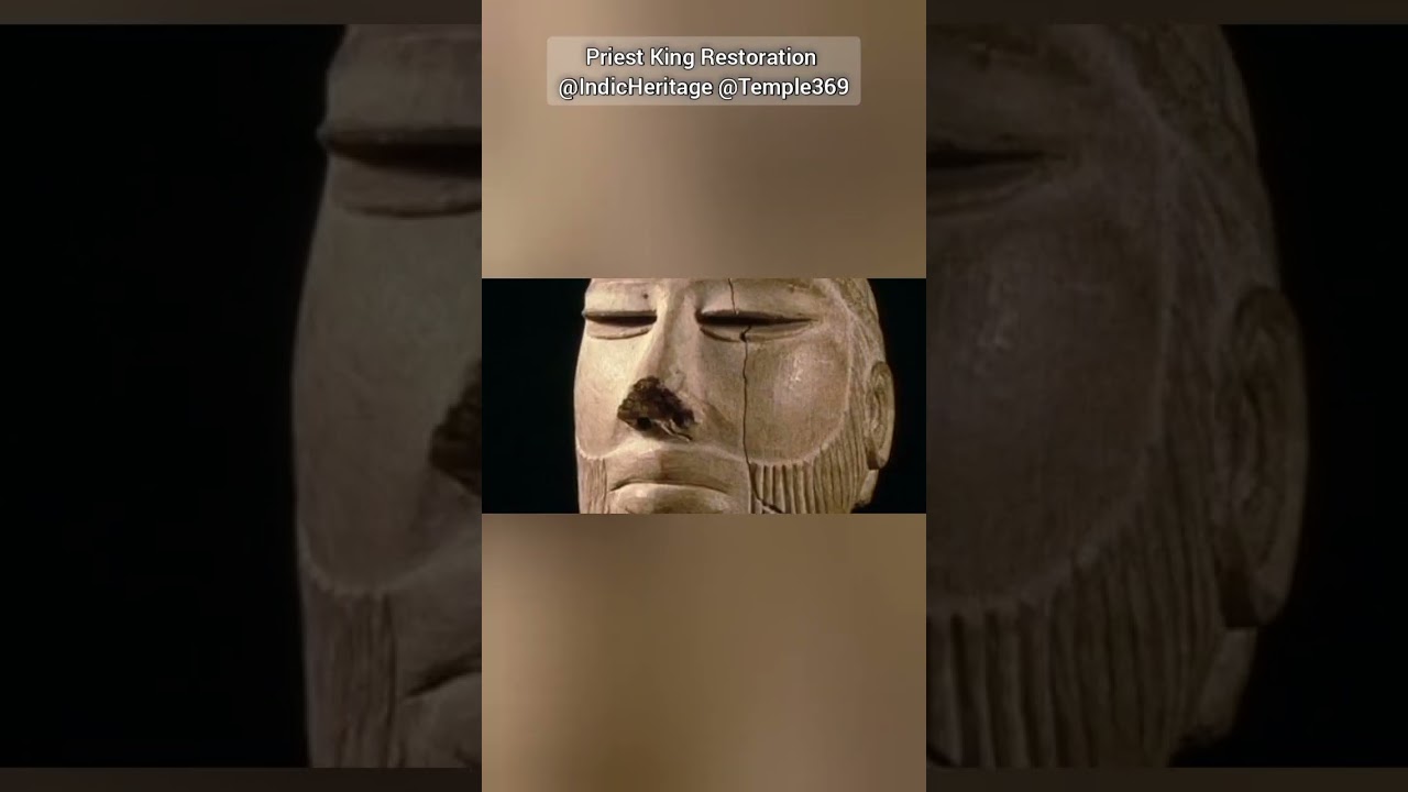 Restoration of priest king from indus valley #history #india