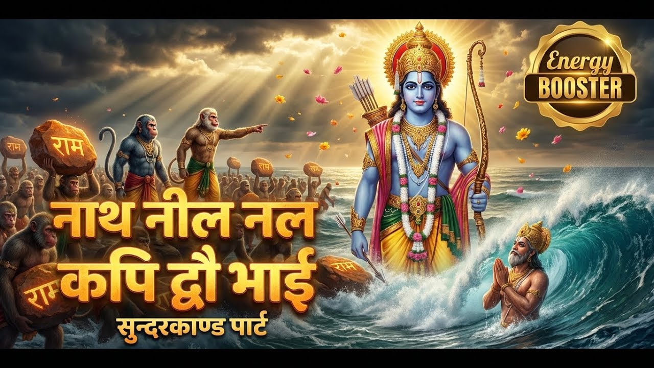 नाथ नील नल कपि द्वौ भाई 🚩 | सुन्दरकाण्ड PART | Ram Setu Bhajan | Energy Booster 🔥