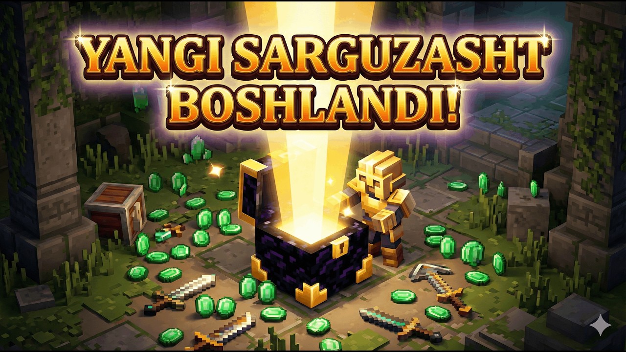 MINECRAFT DUNGEONS: Yangi Sarguzasht Boshlandi! (O'zbek tilida) | 1-Qism