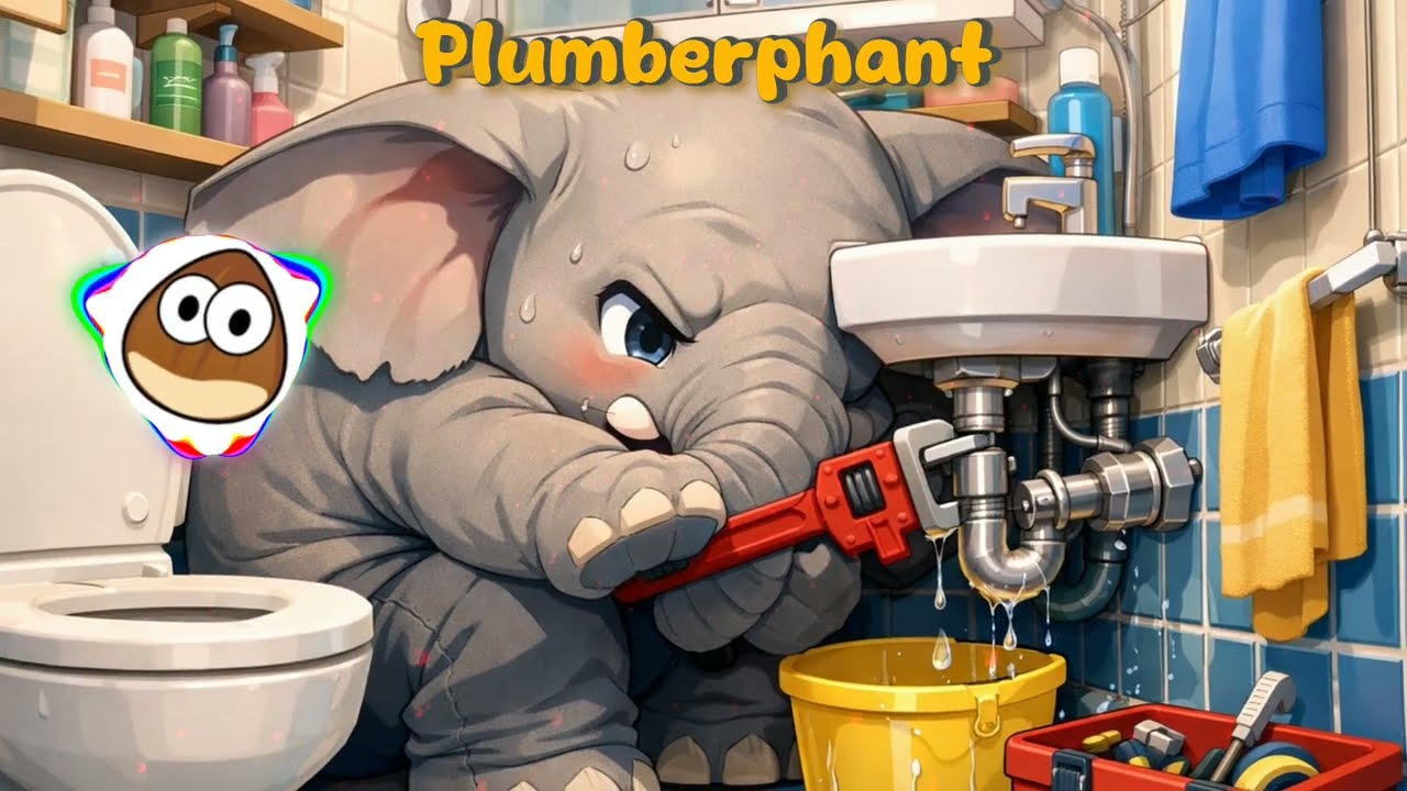 🐘 Plumberphant 🚿🔧[Melodic Techno, Trance, Electro Pop, Story Song]