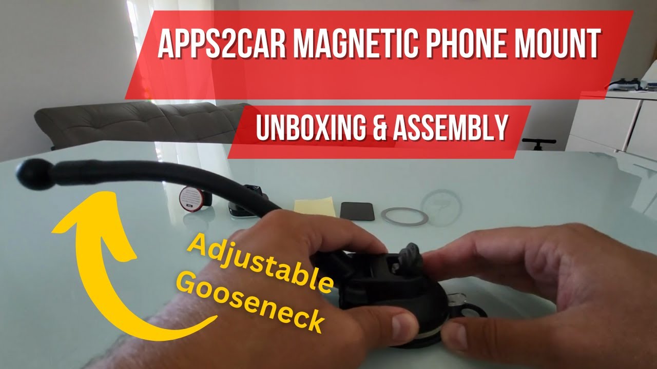APPS2Car Magnetic Phone Mount Unboxing & Assembly Demo