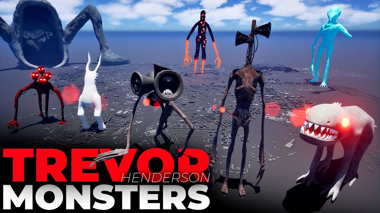Trevor Henderson Size Comparison 3D | Tree Head vs Sea Eater | Horror Monsters