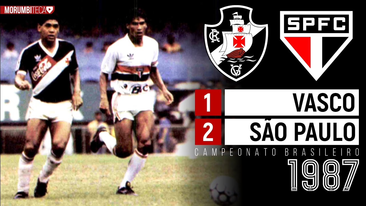 Vasco 1x2 São Paulo - 1987 - COM ROMÁRIO, ROBERTO, GEOVANI E MAZINHO EM CAMPO, O REI FOI MULLER!