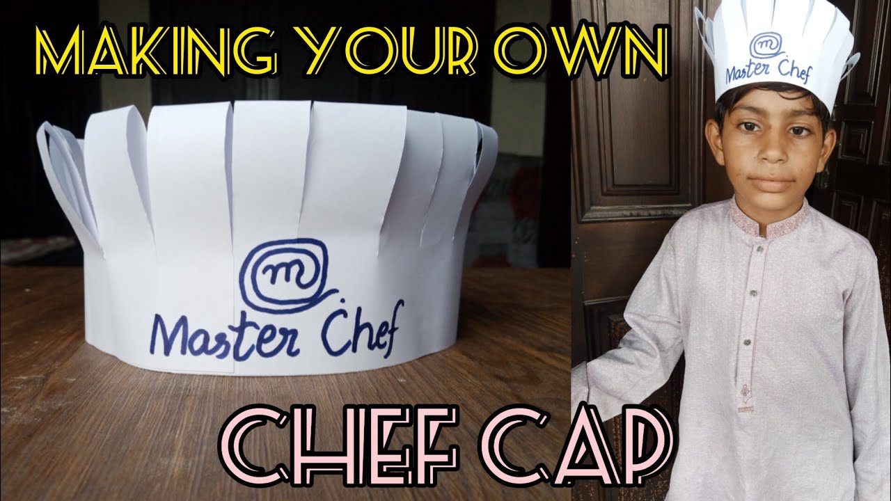 How to make chef cap from paper at home/Kitchen cap/Easy DIY/ by Blogbuddies
