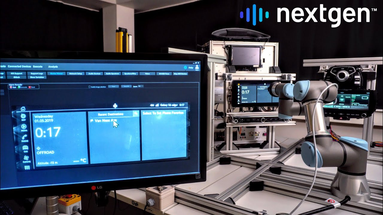 Nextgen ATAM FlexFlow cobot  - rapid automated user interface testing