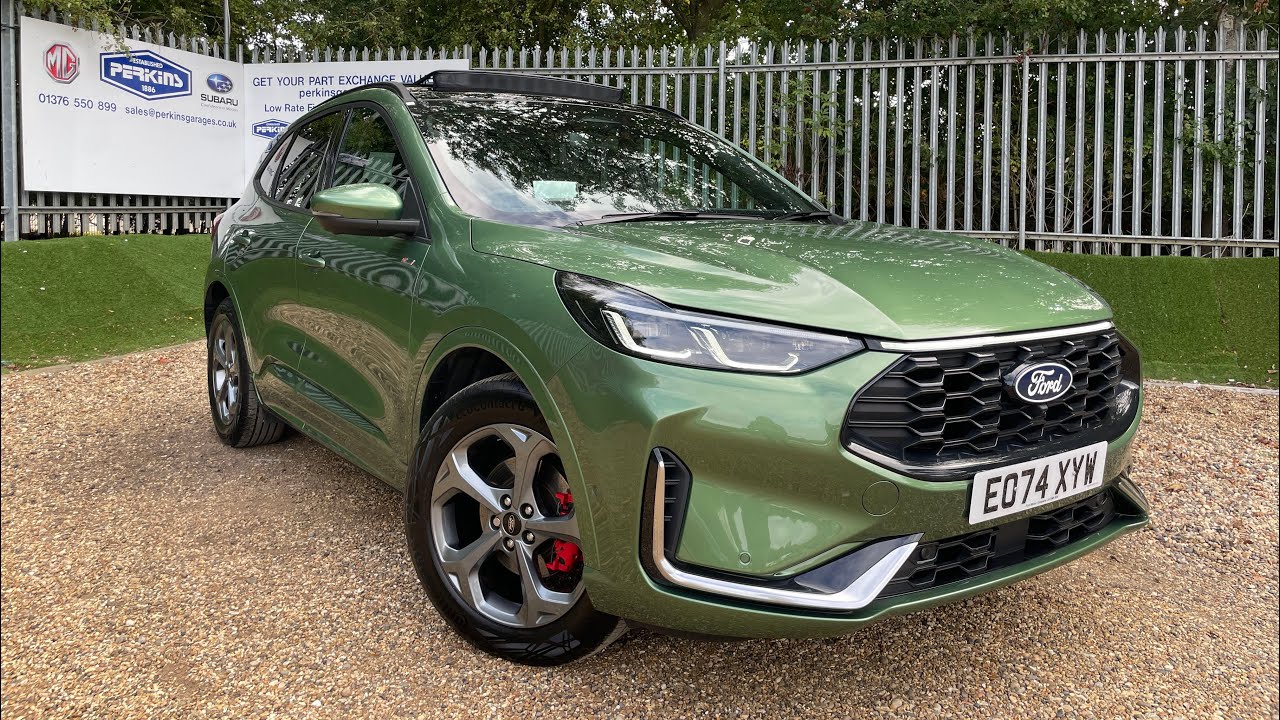 FORD KUGA ST-LINE FHEV 2.5L DURATEC 180PS CVT AUTO PAN ROOF BURSTING GREEN