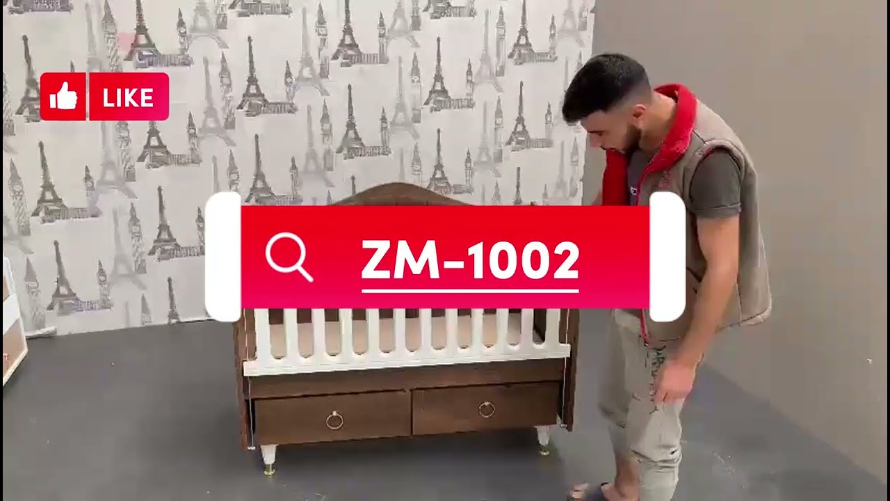 ERSLİNE 60*120 BABY CRADLE BABY BED ZM-1002 MONTAJ VİDEOSU (ARAPÇA)