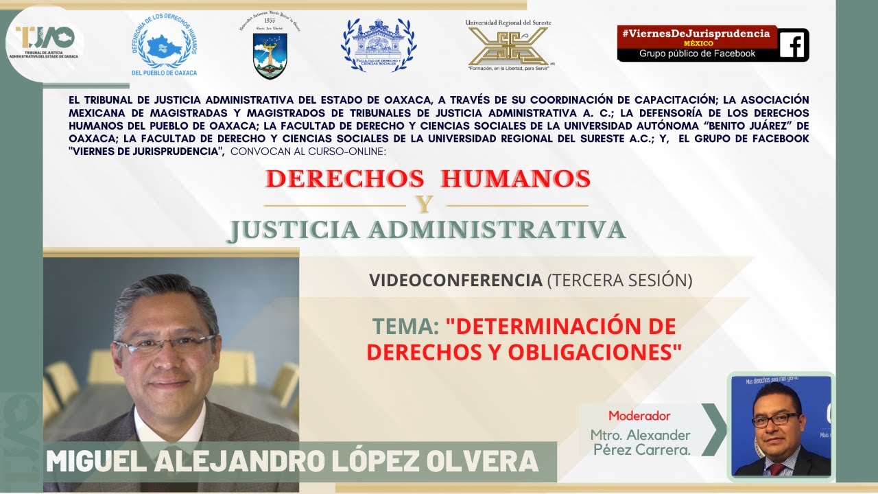 🔴3a. Sesión: Determinación de derechos y obligaciones - Dr. Miguel Alejandro López Olvera