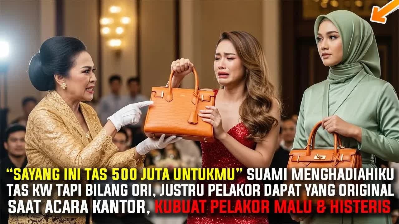 Suami Kasih Aku Tas KW Tapi Pelakor Tas Ori 500 Juta - Kubuat Mereka Histeris di Acara Kantor