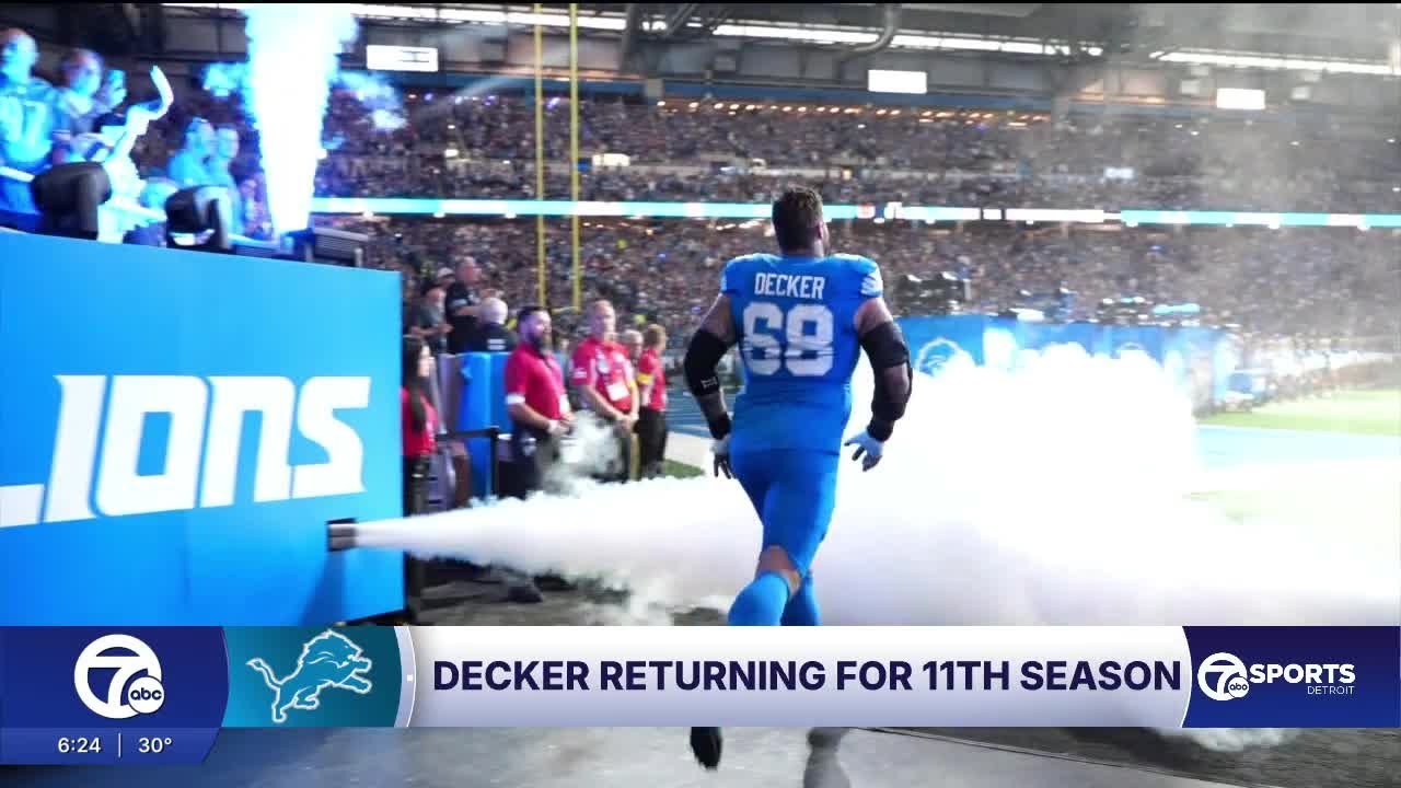 Taylor Decker returning for 2026 Lions season