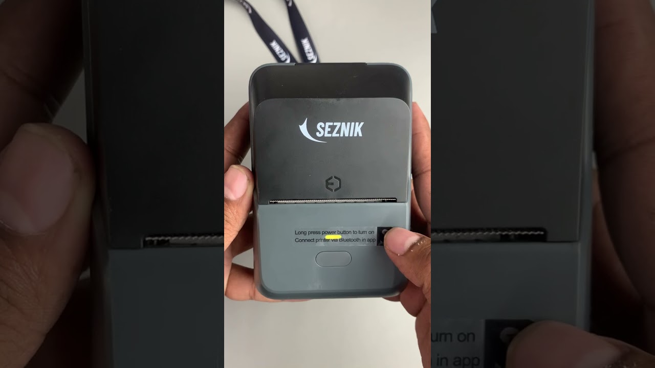 How To Turn ON/OFF ? | JOSH Label Printer | SEZNIK LIFESTLYE
