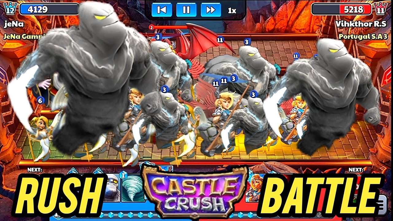 Monster Size Troops Heavy Rush Battle! Castle Crush