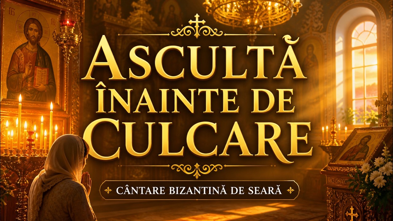 Cea Mai Frumoasă Cântare Bizantină de Seară pentru Iertare și Somn Ușor