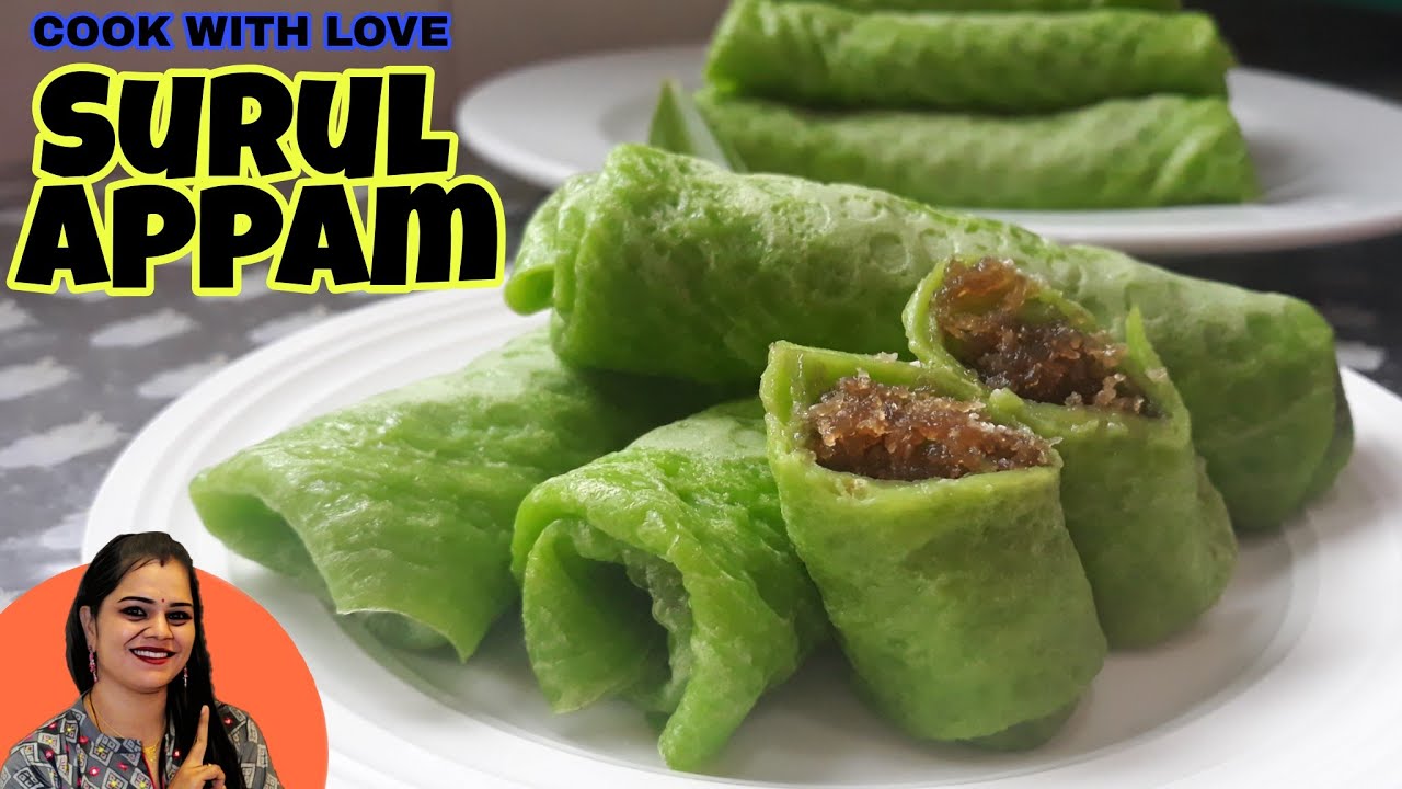 Surul Appam||kuih Ketayap||Malaysia Traditional Snack||Easy Recipe In Tamil||COOK WITH LOVE