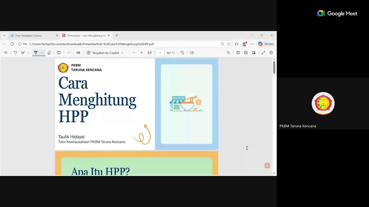 Februari 2026 Mapel Kewirausahaan - Cara Menghitung HPP