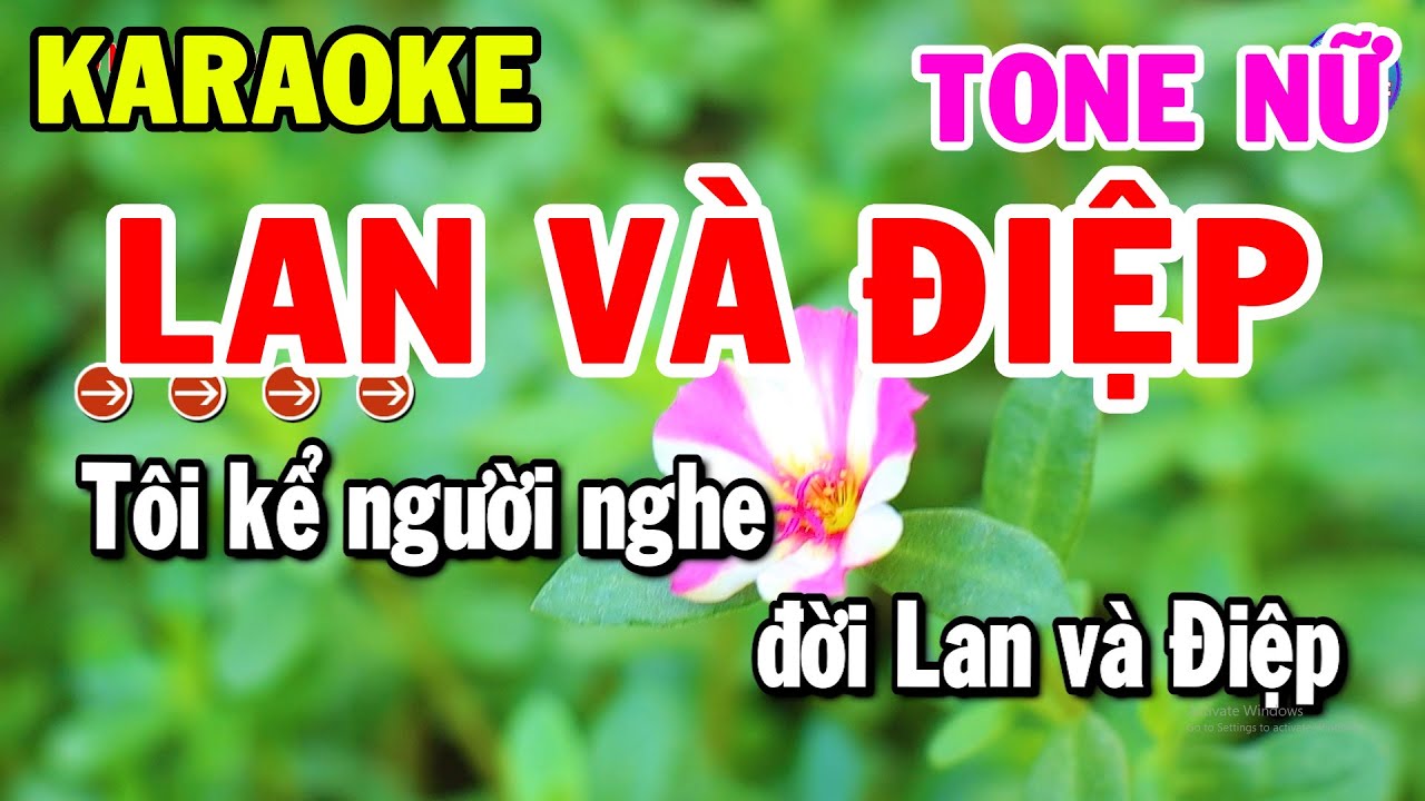 Karaoke Lan Và Điệp Tone Nữ Nhạc Sống Beat Hay Nhất | Kho Nhạc Karaoke