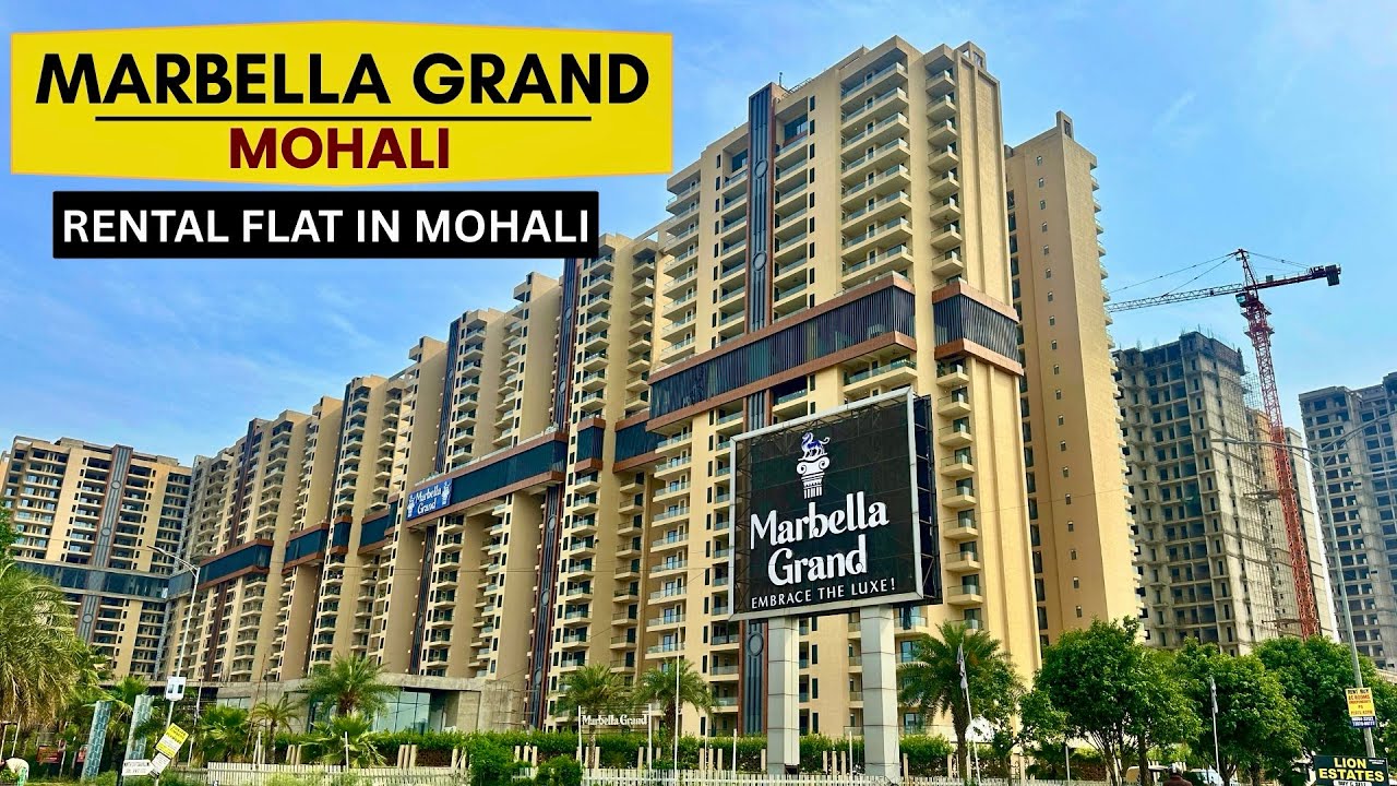 Luxurious 3+1 BHK Rental Flat in Marbella Grand, Mohali | 2650 Sqft | Semi-Furnished | ₹75,000/Month