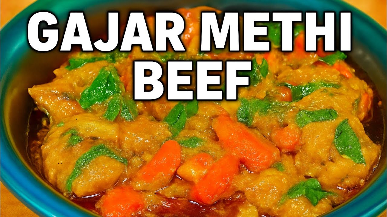 Winter Special Gajar Methi Beef/ Desi Style Beef Curry Recipe/Healthy & Tasty! 