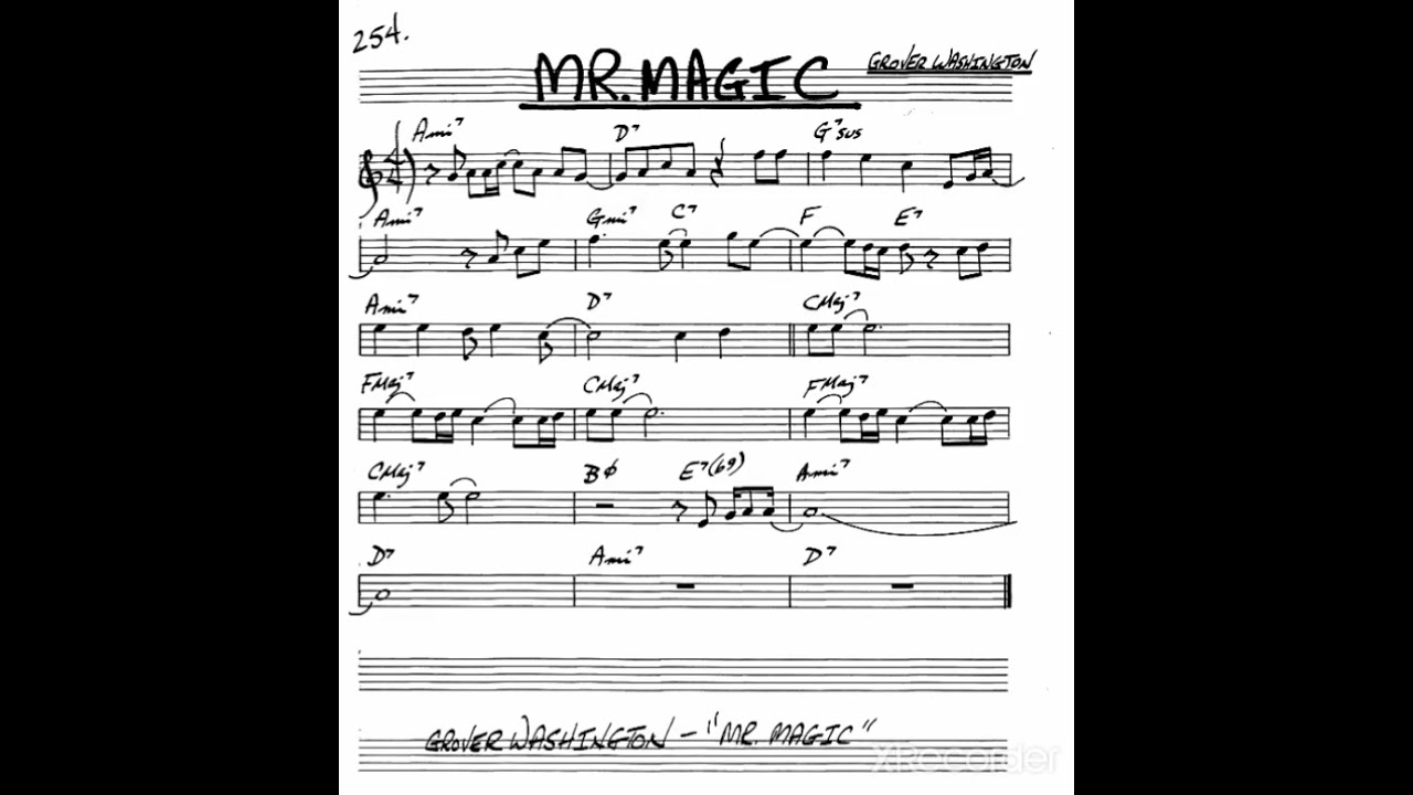 Mr. magic. Eb copy